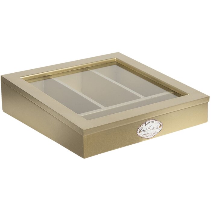 Cubertero 30x30x8 cm dorado 6H1583GO