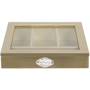 Cubertero 30x30x8 cm dorado 6H1583GO