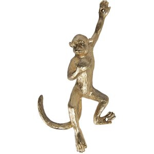 Gancho de pared 8x6x19 cm dorado 6Y4168