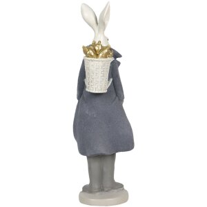 Decoración conejo niño 11x10x37 cm multicolor 6PR3182