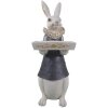 Decoración Conejo Niña 15x13x37 cm multicolor 6PR3164