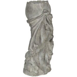 Maceta 16x15x38 cm gris 6TE0326L
