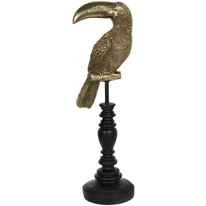 Decoración Pájaro Tucán 13x11x42 cm marrón 6PR3215