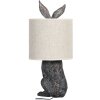 Clayre & Eef 6LMC0013 Lámpara de Mesa Conejo Ø 20x45 cm Plástico Marrón Beige