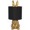 Clayre & Eef 6LMC0027 Lámpara de mesilla Ø 20x42 cm Plástico dorado
