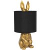 Clayre & Eef 6LMC0027 Lámpara de mesilla Ø 20x42 cm Plástico dorado