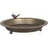 Cuenco decorativo pájaro (3 piezas) Ø 30x9 - Ø 22x7 - Ø 16x5 cm marrón 6Y4205