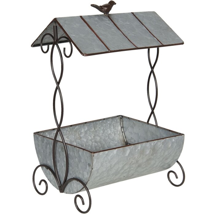 Jardinera 43x23x59 cm gris 6Y4188