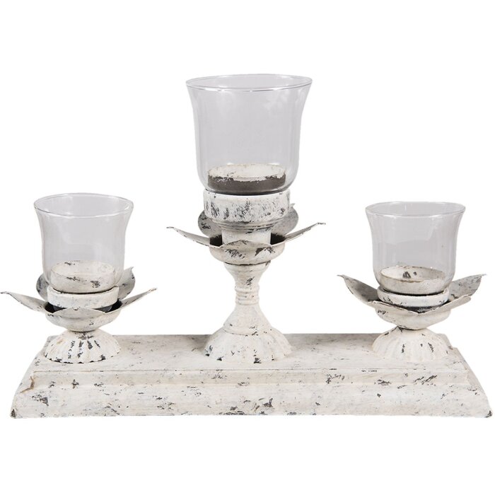 Candelero 36x12x25 cm gris 6Y3982