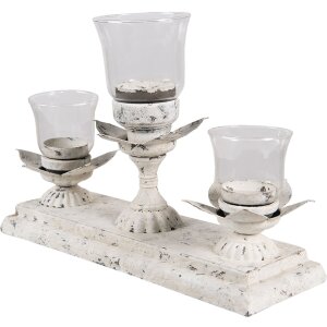 Candelero 36x12x25 cm gris 6Y3982