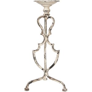 Candelero 25x21x51 cm crema 5Y0809