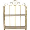 Estante de hierro 41x18x53 cm dorado 6Y2799GO
