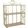 Estante de hierro 41x18x53 cm dorado 6Y2799GO