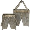 Pantalón portaplantas (2 piezas) 28x15x30-50 - 23x12x24-43 cm gris 6Y4184