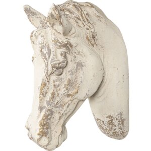 Decoración caballo 32x16x45 cm blanco 6PR3052