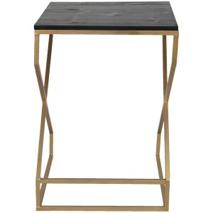 Mesa auxiliar 40x40x55 cm oro 50464