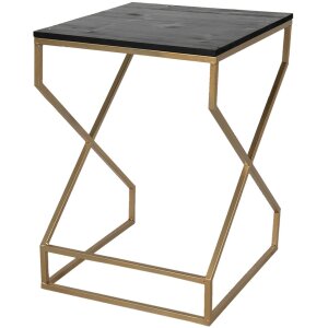 Mesa auxiliar 40x40x55 cm oro 50464