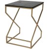 Mesa auxiliar 40x40x55 cm oro 50464