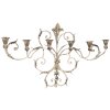 Decoración de pared Portavelas 82x15x48 cm beige 50416