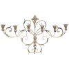 Decoración de pared Portavelas 82x15x48 cm beige 50416
