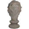 Decoración león 34x35x67 cm gris 5PR0060