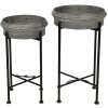 Jardinera vertical (2 piezas) Ø 40x68 - Ø 35x61 cm negro 5Y0779