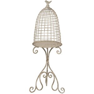 Decoración Birdcage 36x31x91 cm crema 5Y0811