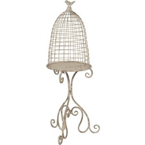 Decoración Birdcage 36x31x91 cm crema 5Y0811
