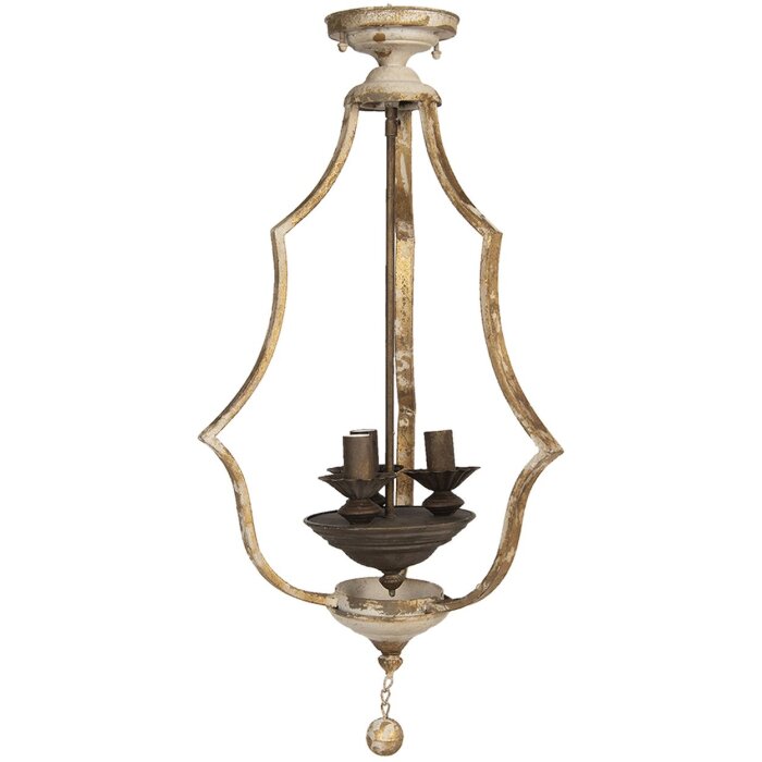 Lámpara colgante 38x33x71 cm E14-máx 3x25W marrón 5LMP298
