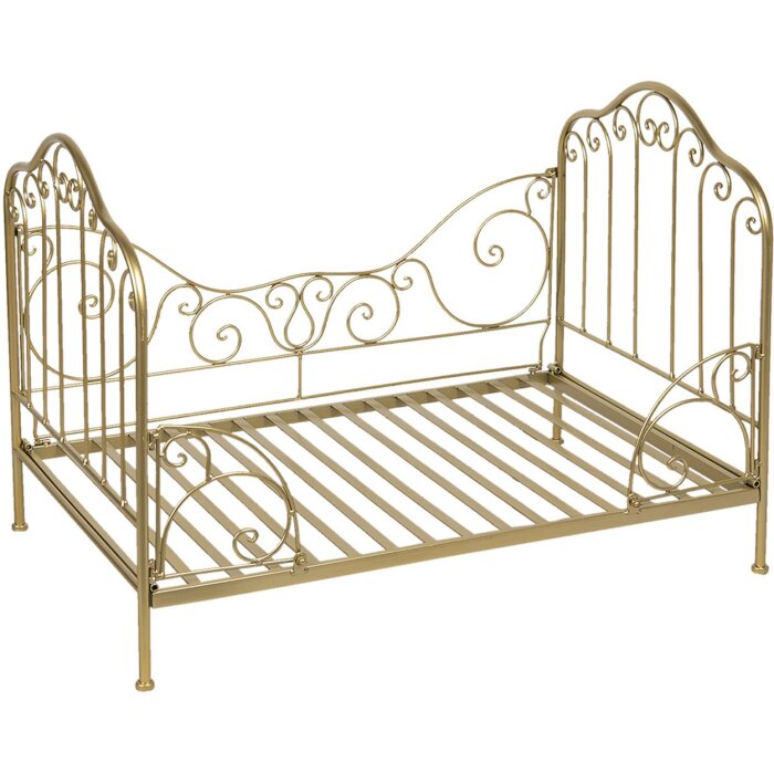 Cama para perro 80x53x58 cm dorada 40180GO