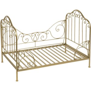 Cama para perro 80x53x58 cm dorada 40180GO