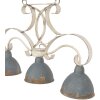 Lámpara colgante 60x15x42 cm E27-máx 3x60W gris 5LMP307
