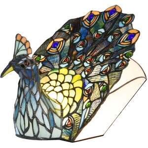 Lámpara de mesa Tiffany 32x30 cm E14-max 1x40W multicolor 5LL-6044