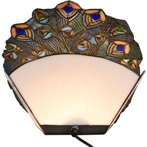Lámpara de mesa Tiffany 32x30 cm E14-max 1x40W multicolor 5LL-6044
