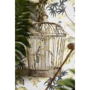 Decoración jaula (lote de 3 piezas) Ø 36x81 - Ø 31x72 - Ø 26x44 cm blanco 5Y0722