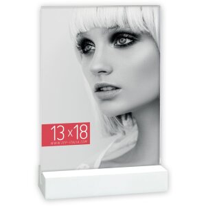 Marco acrílico ZEP Dresda blanco 10x15 cm formato...