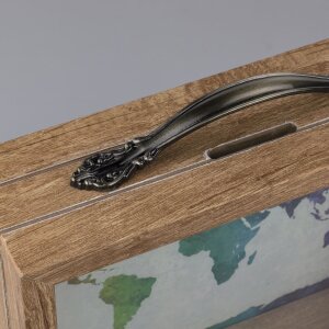 Hucha de madera Jacob 6,5x21x17 cm marrón