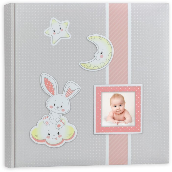 Álbum bebé Fred 24x24 cm rosa