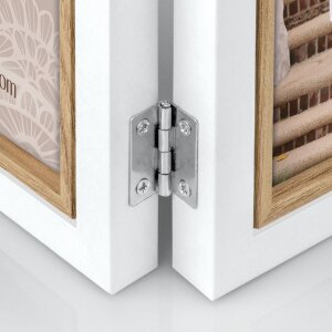 ZEP Marco de fotos de madera Ayas blanco 10x15 cm a 30x45 cm