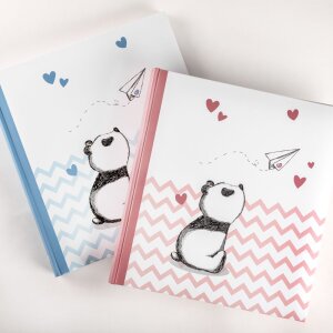 Walther Álbum Bebé Little Panda azul 28x30,5 cm 50 páginas blancas