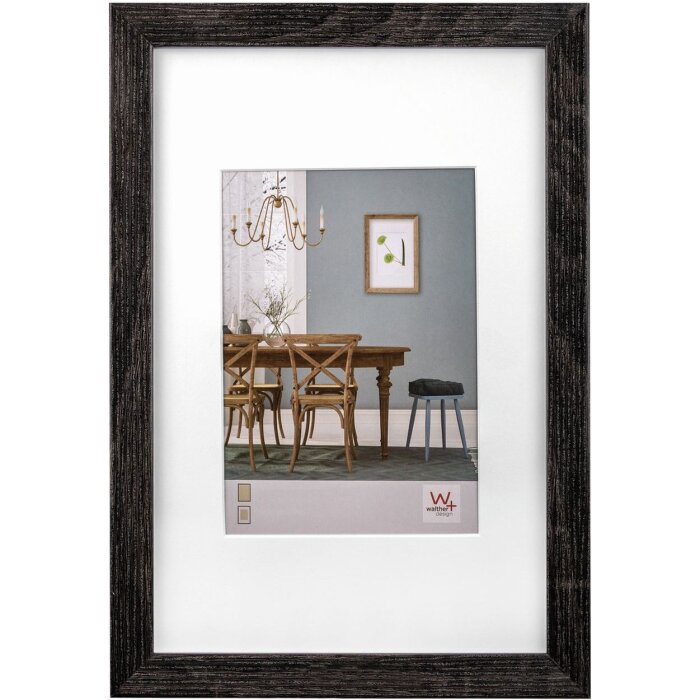 Marco de madera Fiorito 40x50 cm gris oscuro