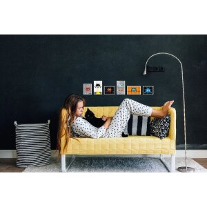 Marco de fotos de plástico New Lifestyle 15x15 cm dorado diseño atemporal