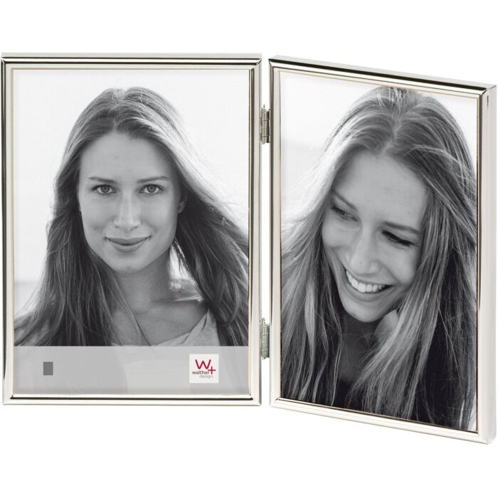Walther Marco Doble Chloe 2 fotos 9x13 cm plata brillo formato retrato