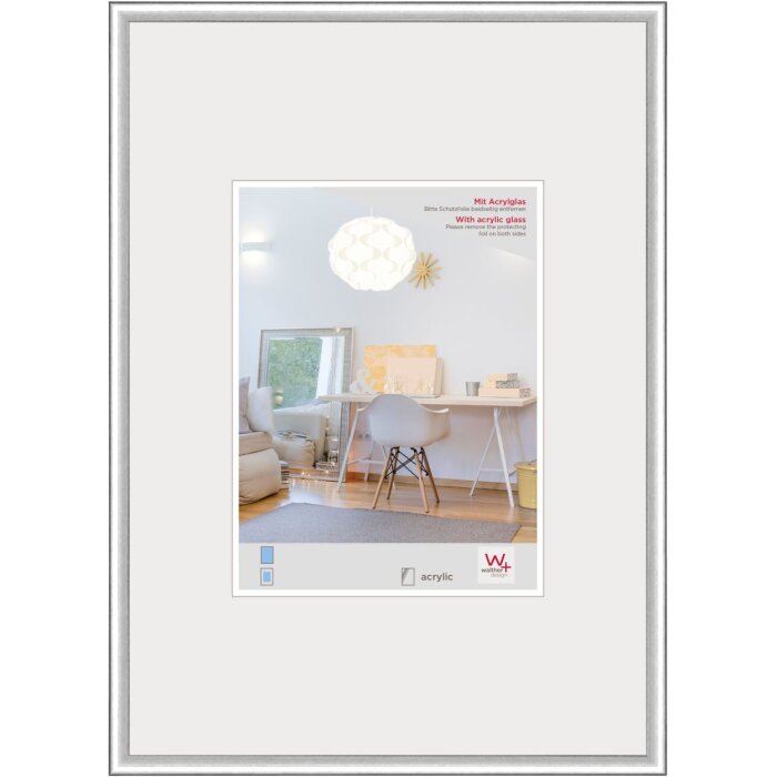 Marco New Lifestyle 50x60 cm cristal acrílico plateado