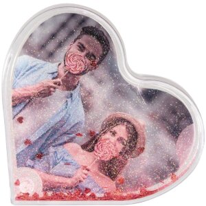Marco acrílico Corazón 9,4x7,6 cm