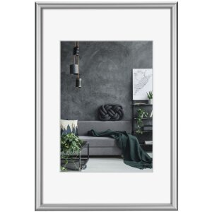 Marco de aluminio Detroit 40x50 cm plata cristal normal