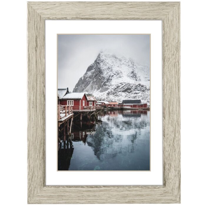 Marco de madera Oslo 30x40 cm pino gris