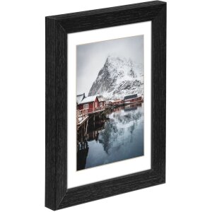 Marco de madera Oslo 15x20 cm negro