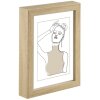 Hama marco de madera Copenhague 50x70 cm roble con passe-partout 30x45 cm