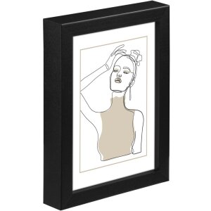 Marco de madera Copenhague 15x20 cm negro